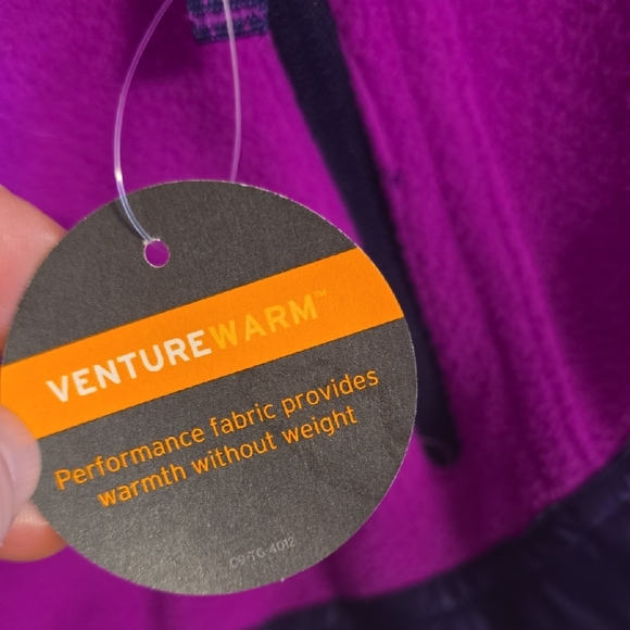 Champion Purple Fleece Jacket with Dark Blue Trim - Picture 4 of 6